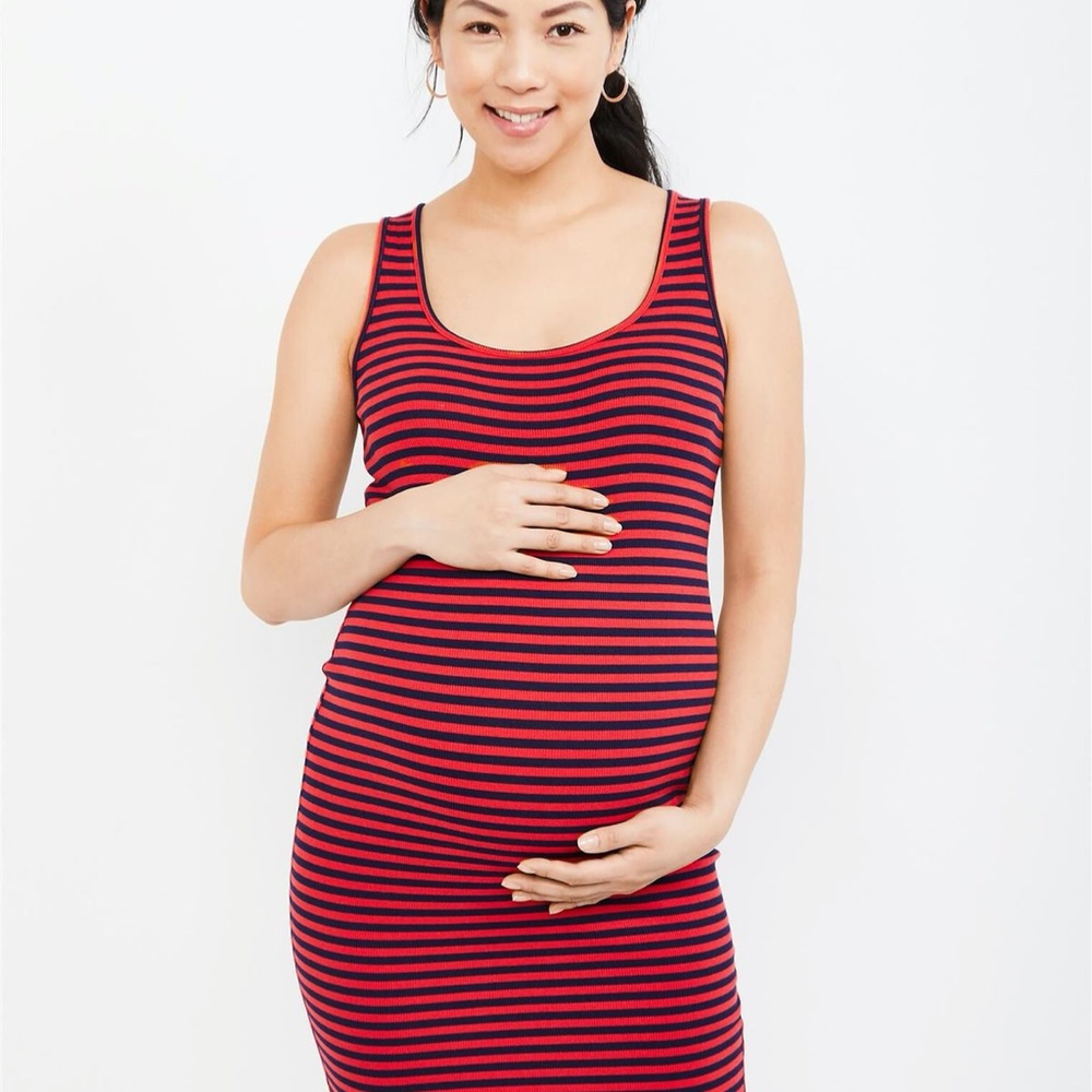 MOTHERHOOD MATERNITY Sleeveless Rib Knit Dress